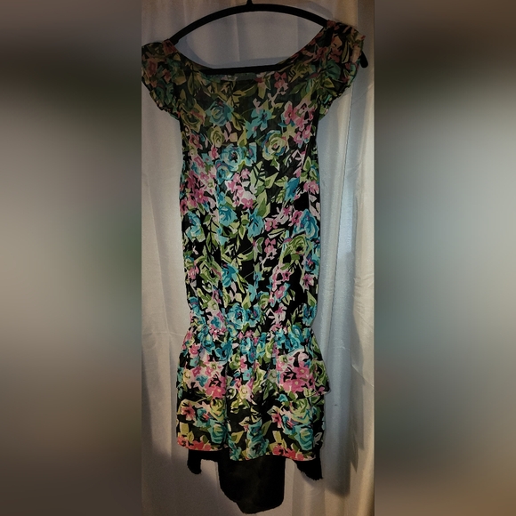 * AQUA FLORAL MINI DRESS PRETTY COLORS final discount - Picture 3 of 13